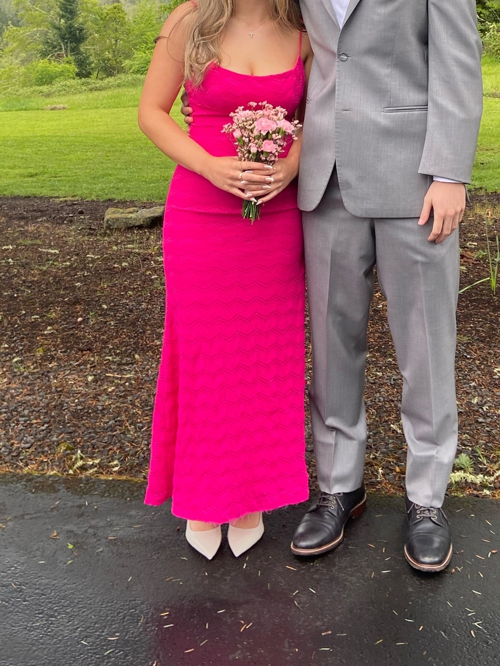 Nordstrom Women's Hot Pink Prom Dress